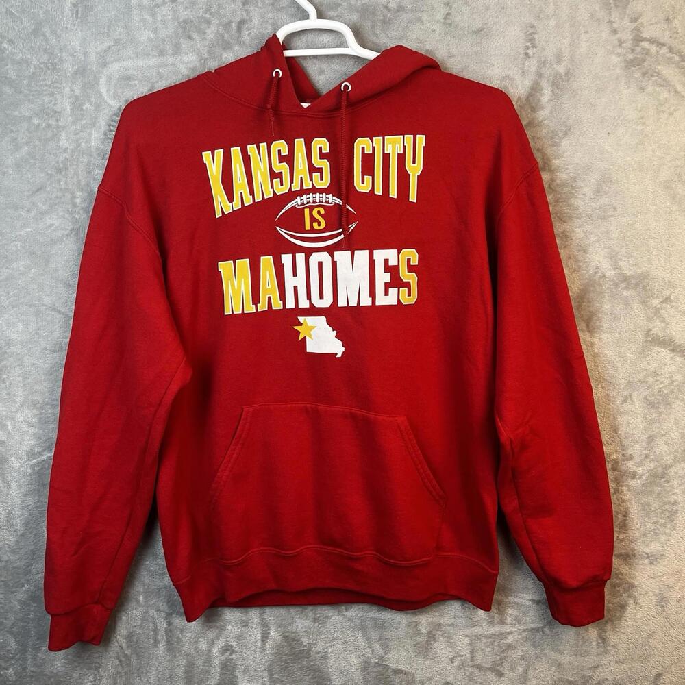 Kansas City is‎ Mahomes Chiefs Pullover Hoodie Size Large Sweatshirt Football